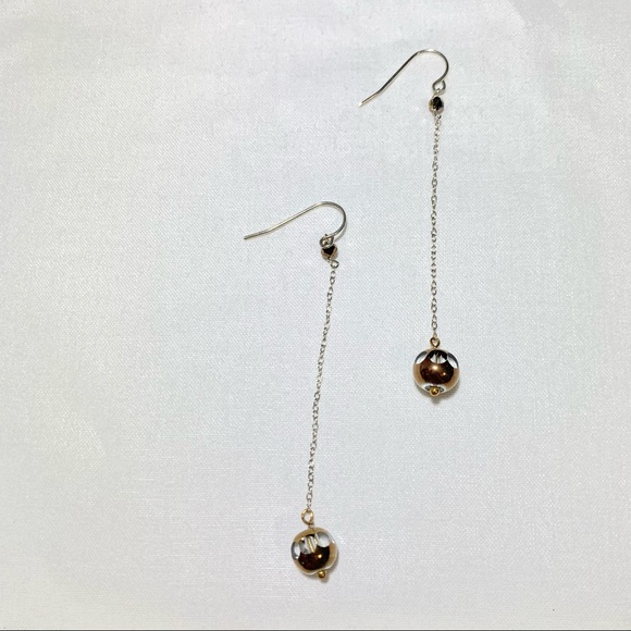 Sterling Cathedral Drops w crystal dangle Earrings - Picture 4 of 6